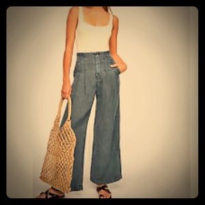 Free People Orion Denim Utility Trousers